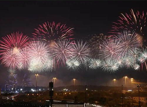 朝阳县焰火晚会